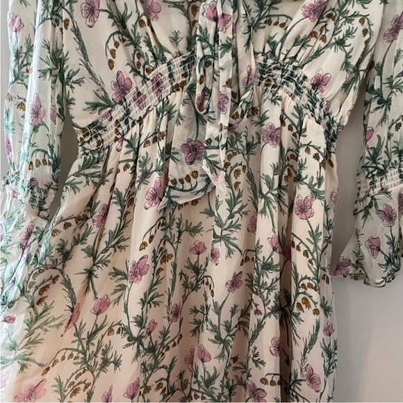 Free People cream, green and pink floral dress - Picture 3 of 13
